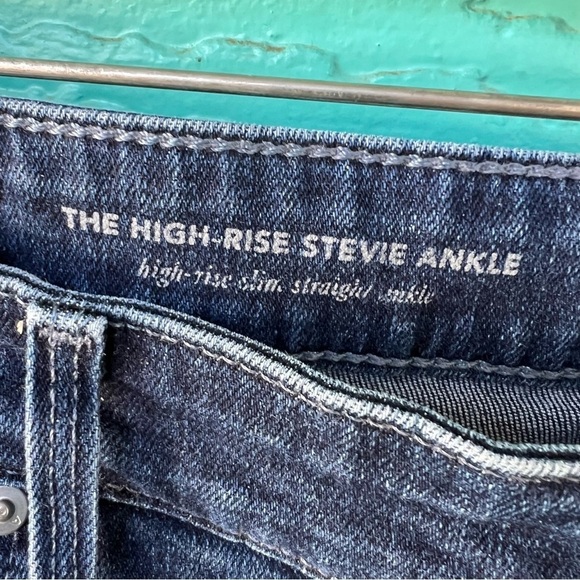 AG ANTHROPOLOGIE THE STEVIE HIGH RISE ANKLE JEANS DARK WASH SIZE 32 - Picture 6 of 11